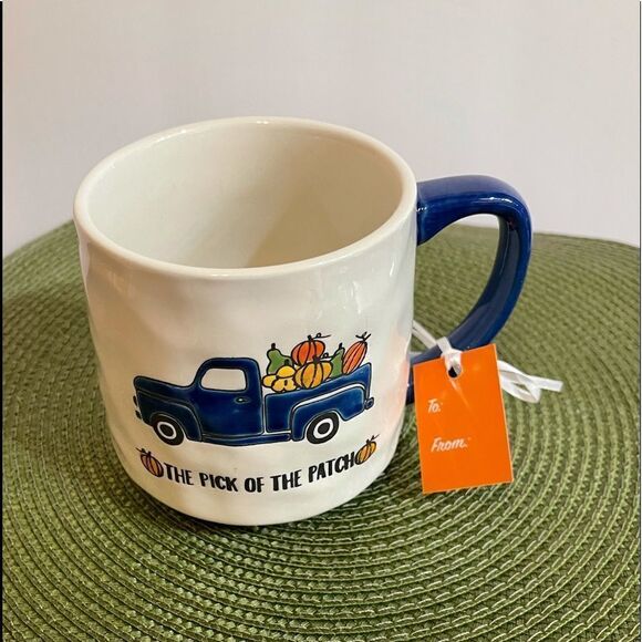 Lang by Design truck with pumpkins mug NWT - Picture 7 of 8